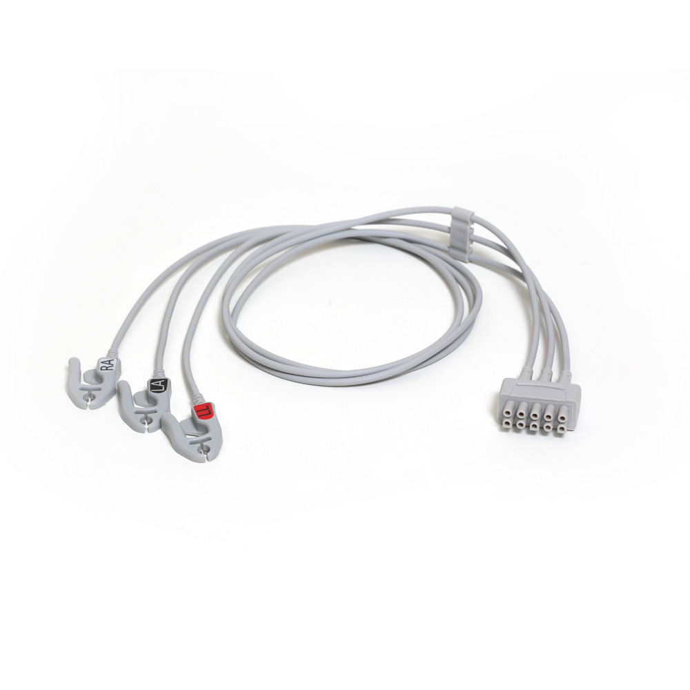 ECG Leadwire set, 3-lead, Grabber, AHA, 74 cm/ 29 in ECG Leadwire set, 3-lead, Grabber, AHA, 74 cm/ 29 in