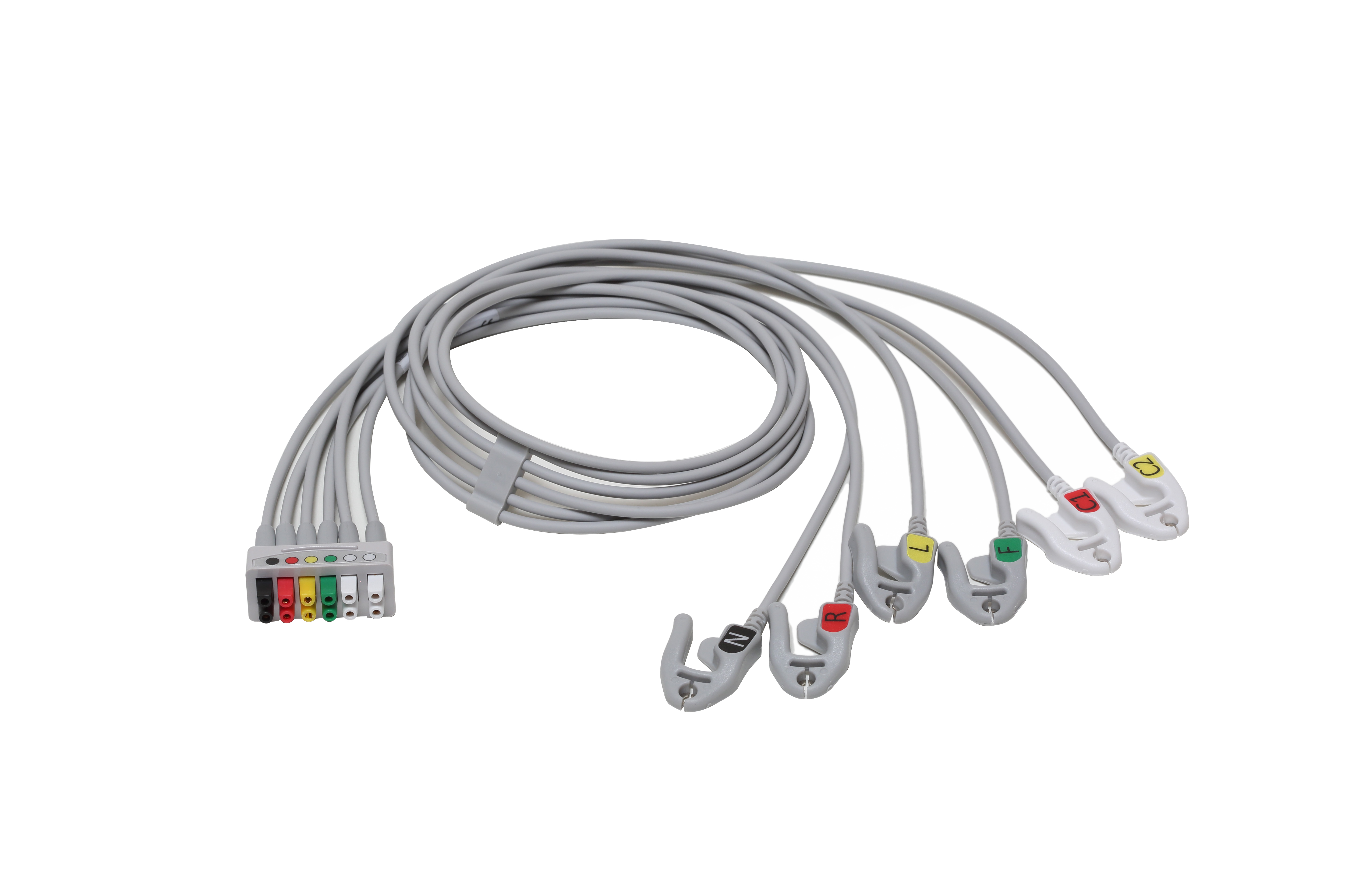 ECG 6-lead Leadwire Set, Grouped, Grabber, IEC, 74 cm (1/box) ECG 6-lead Leadwire Set, Grouped, Grabber, IEC, 74 cm (1/box)