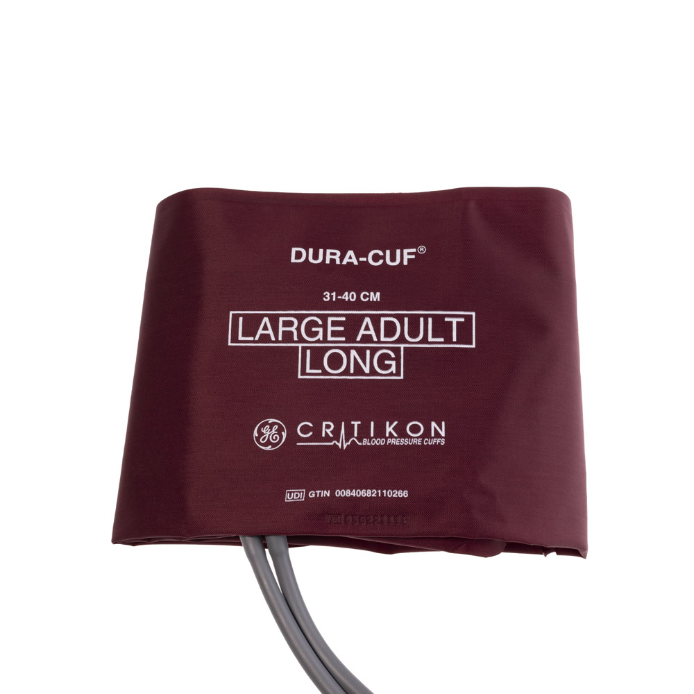 DURA-CUF Large Adult Long Blood Pressure Cuff, 2 Tubes DINACLICK (5/box) DURA-CUF Large Adult Long Blood Pressure Cuff, 2 Tubes DINACLICK (5/box)