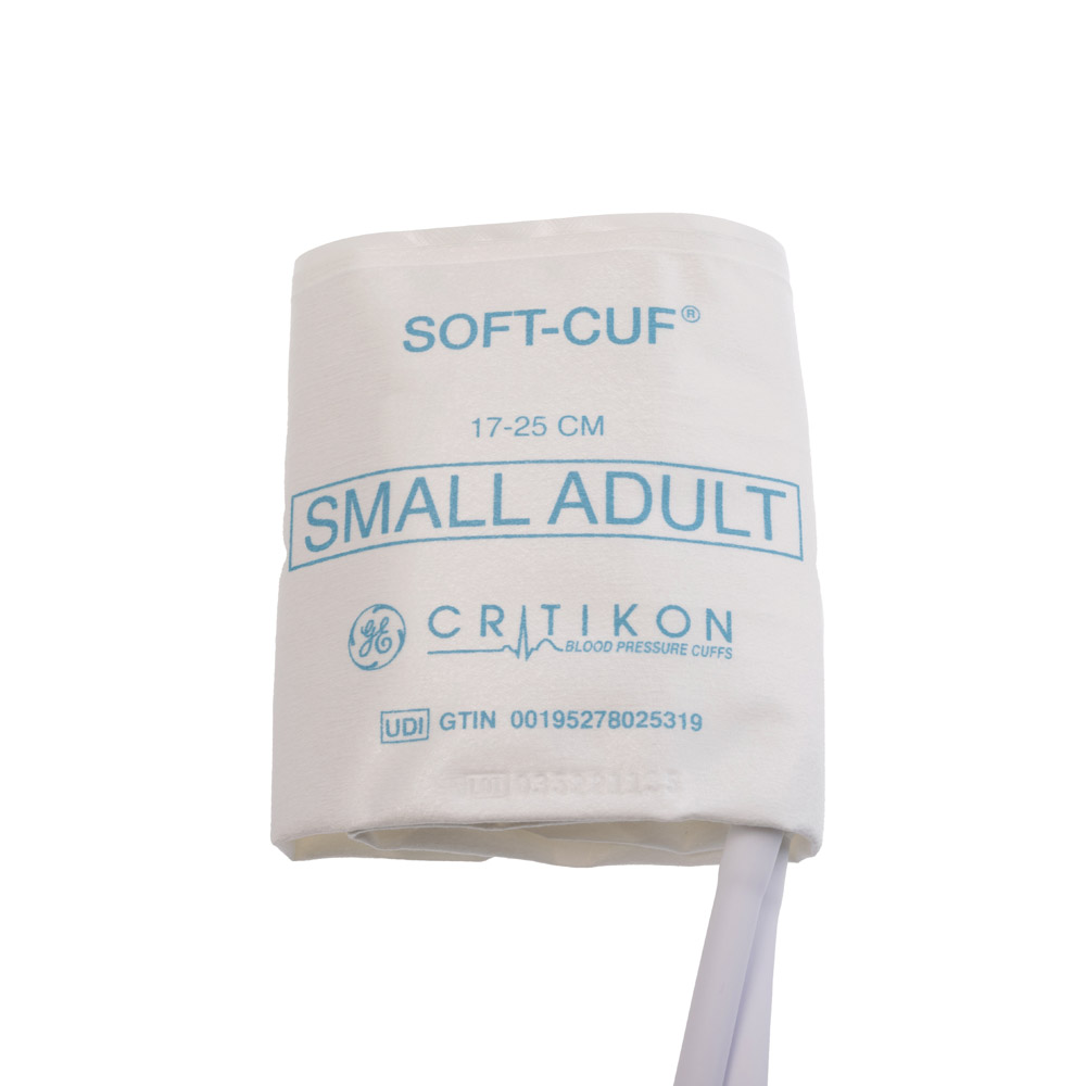 SOFT-CUF Small Adult Blood Pressure Cuff, 2 Tubes DINACLICK, ISO80369-5 (20/box) SOFT-CUF Small Adult Blood Pressure Cuff, 2 Tubes DINACLICK, ISO80369-5 (20/box)