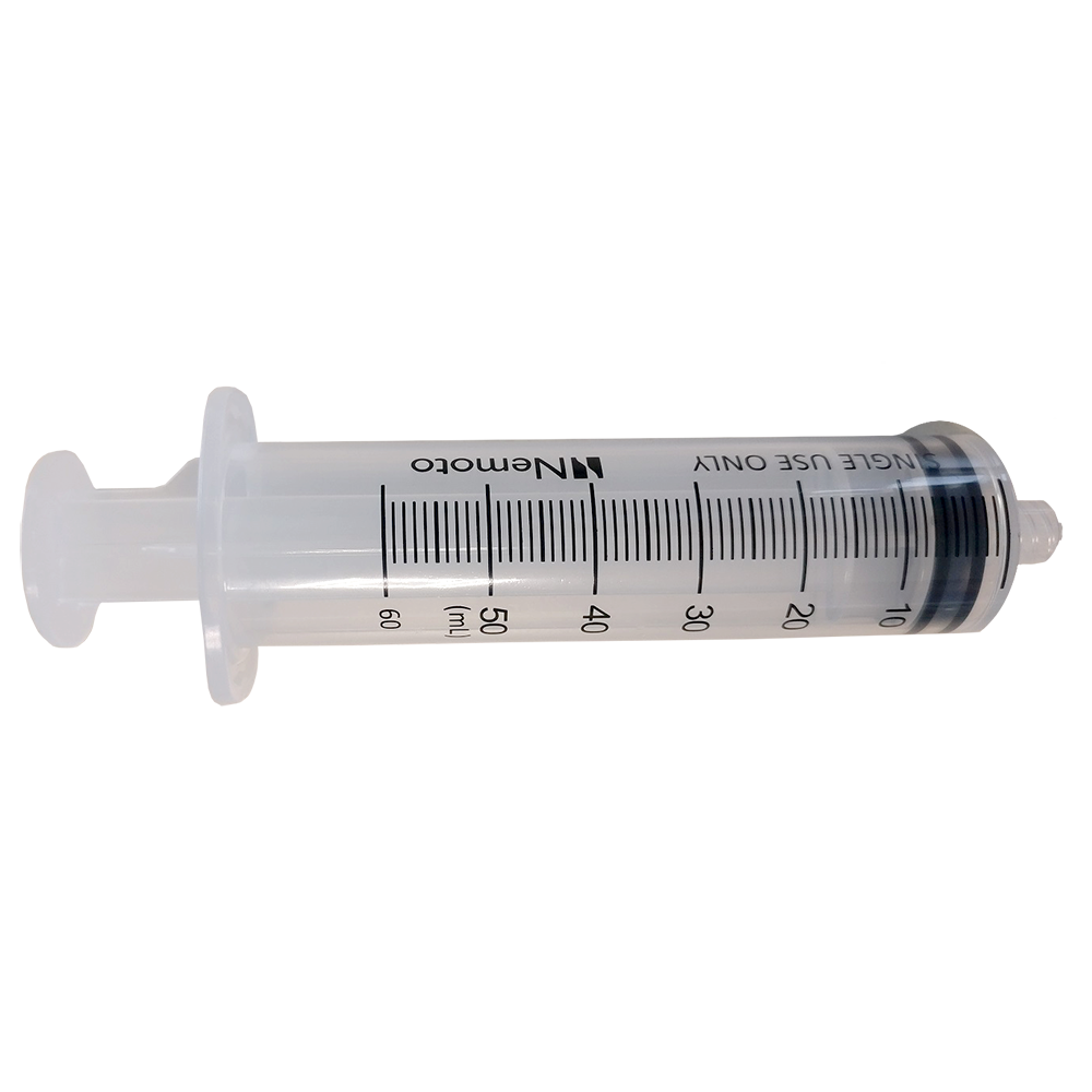 Disposable Nemoto 50mL CT/MR Syringe (50 pieces)